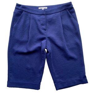 Rebecca Minkoff Shorts Womens Size 0 XS Nathan Bermuda Long Indigo Blue Classic